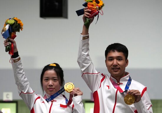 Олимпиада-2020. Стрельба. Пневматическая винтовка. Смешанная команда