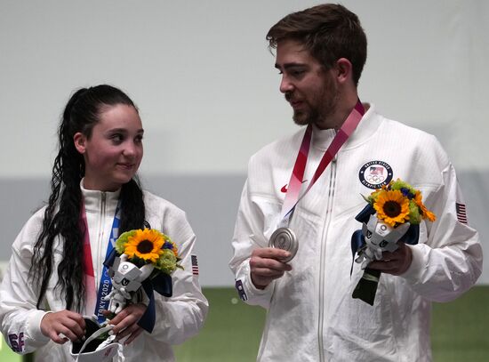 Олимпиада-2020. Стрельба. Пневматическая винтовка. Смешанная команда