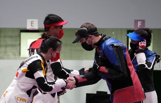 Олимпиада-2020. Стрельба. Пневматическая винтовка. Смешанная команда