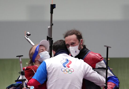 Олимпиада-2020. Стрельба. Пневматическая винтовка. Смешанная команда