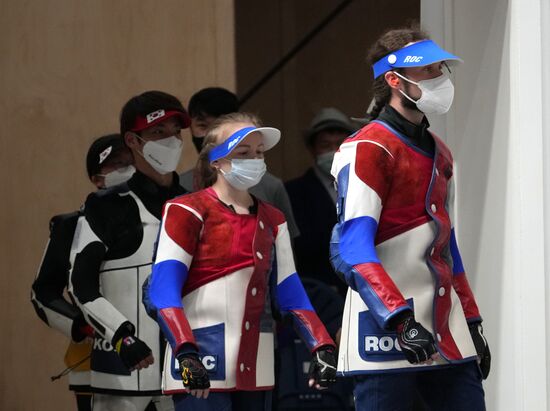 Олимпиада-2020. Стрельба. Пневматическая винтовка. Смешанная команда