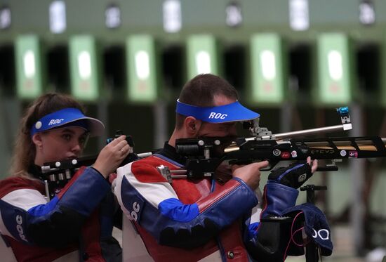 Олимпиада-2020. Стрельба. Пневматическая винтовка. Смешанная команда