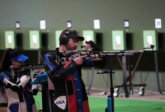 Олимпиада-2020. Стрельба. Пневматическая винтовка. Смешанная команда