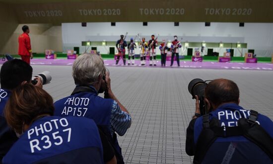 Олимпиада-2020. Стрельба. Пневматическая винтовка. Смешанная команда
