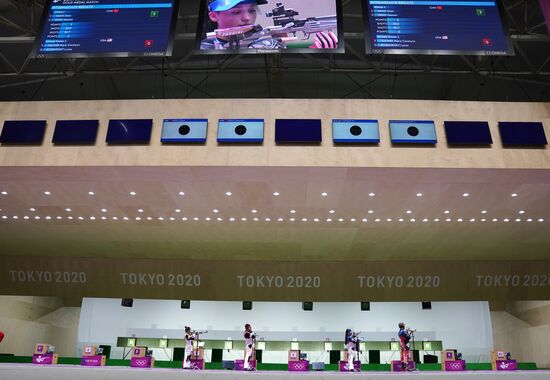 Олимпиада-2020. Стрельба. Пневматическая винтовка. Смешанная команда