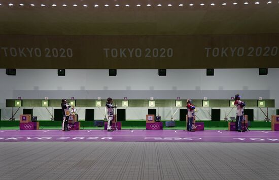 Олимпиада-2020. Стрельба. Пневматическая винтовка. Смешанная команда