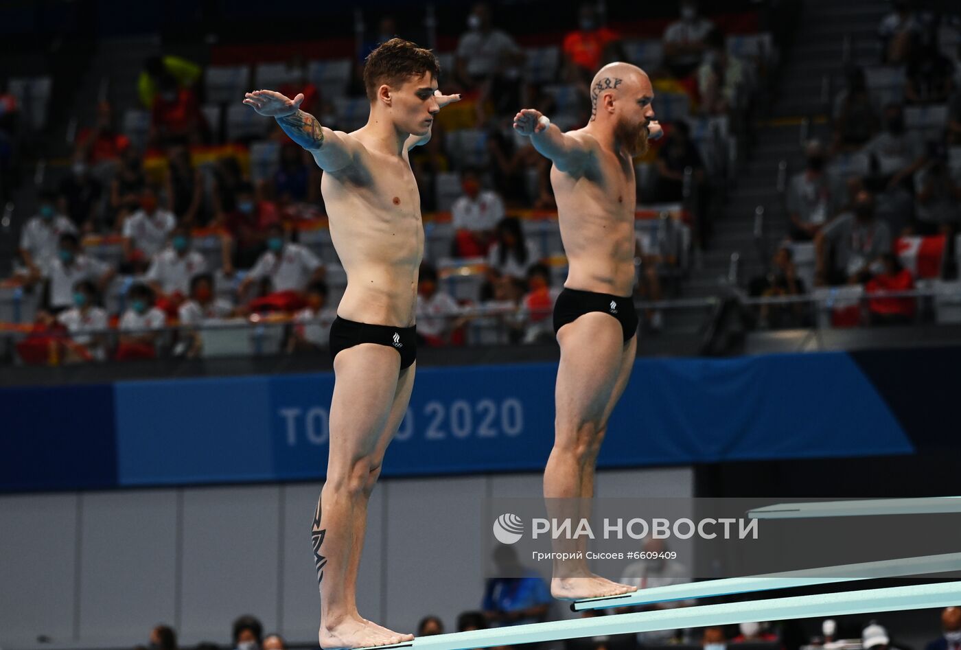 Олимпиада-2020. Синхронные прыжки в воду. Мужчины. Трамплин 3 м 