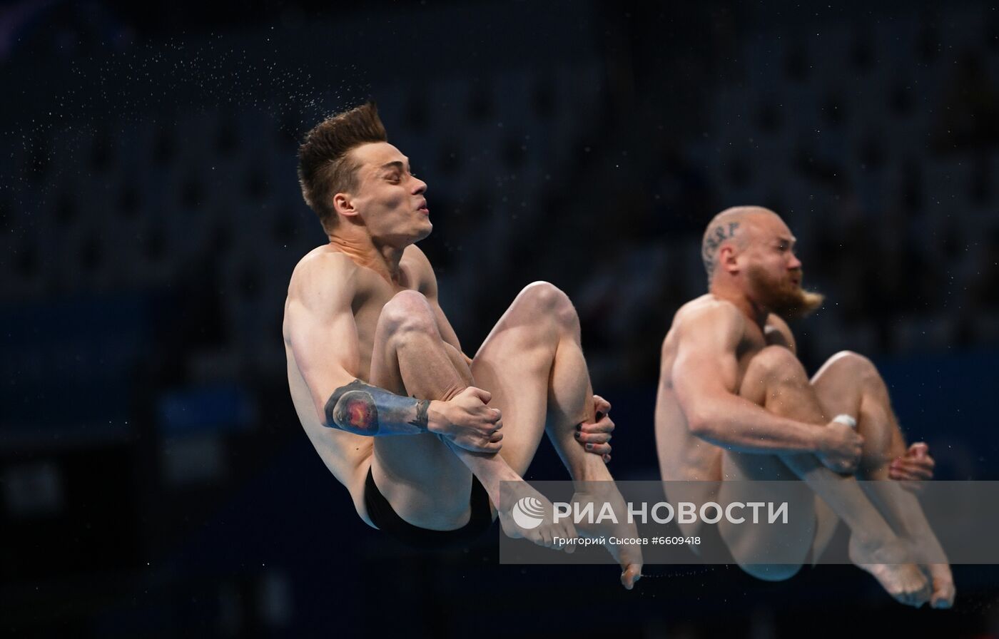 Олимпиада-2020. Синхронные прыжки в воду. Мужчины. Трамплин 3 м