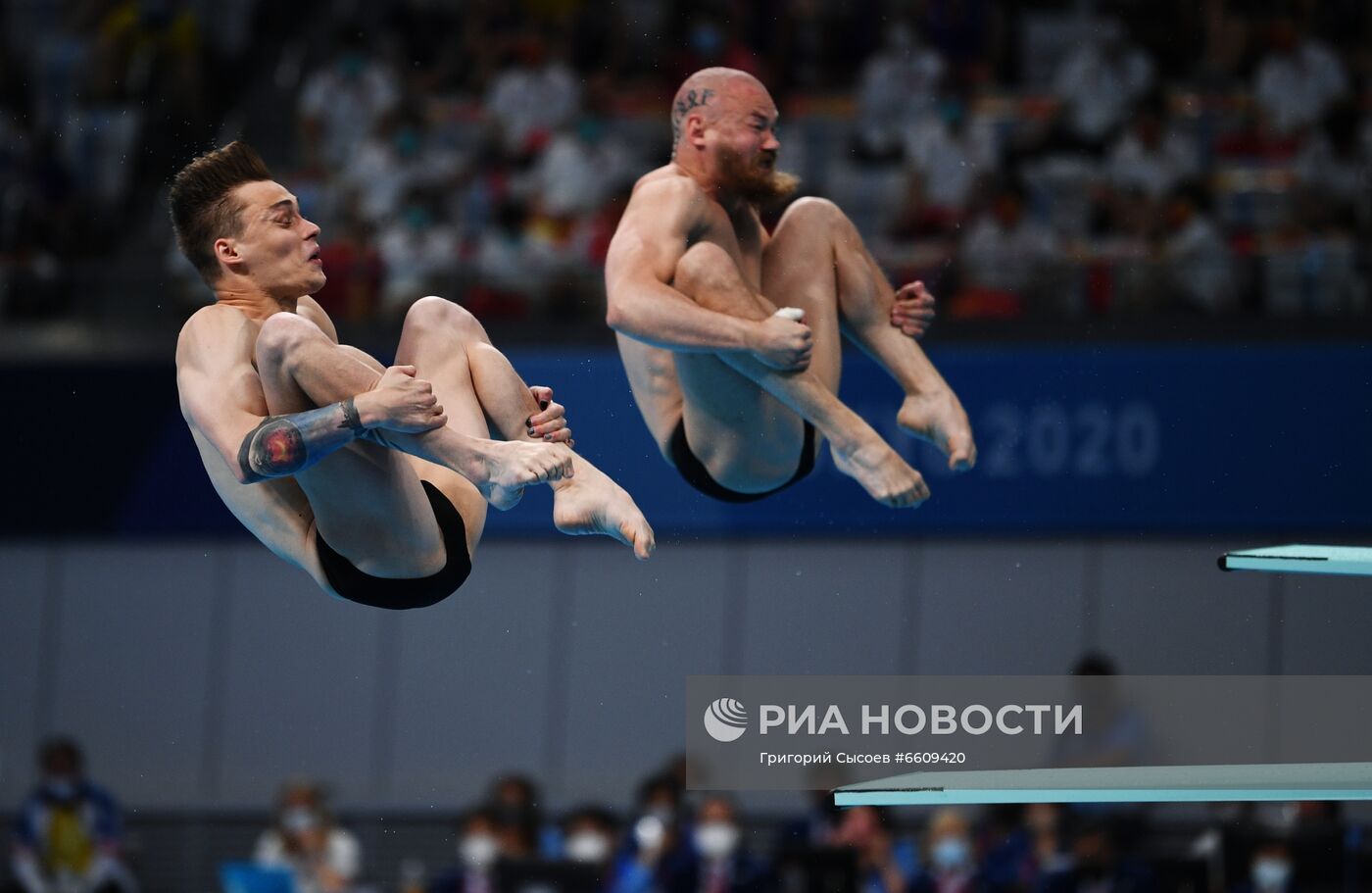 Олимпиада-2020. Синхронные прыжки в воду. Мужчины. Трамплин 3 м 