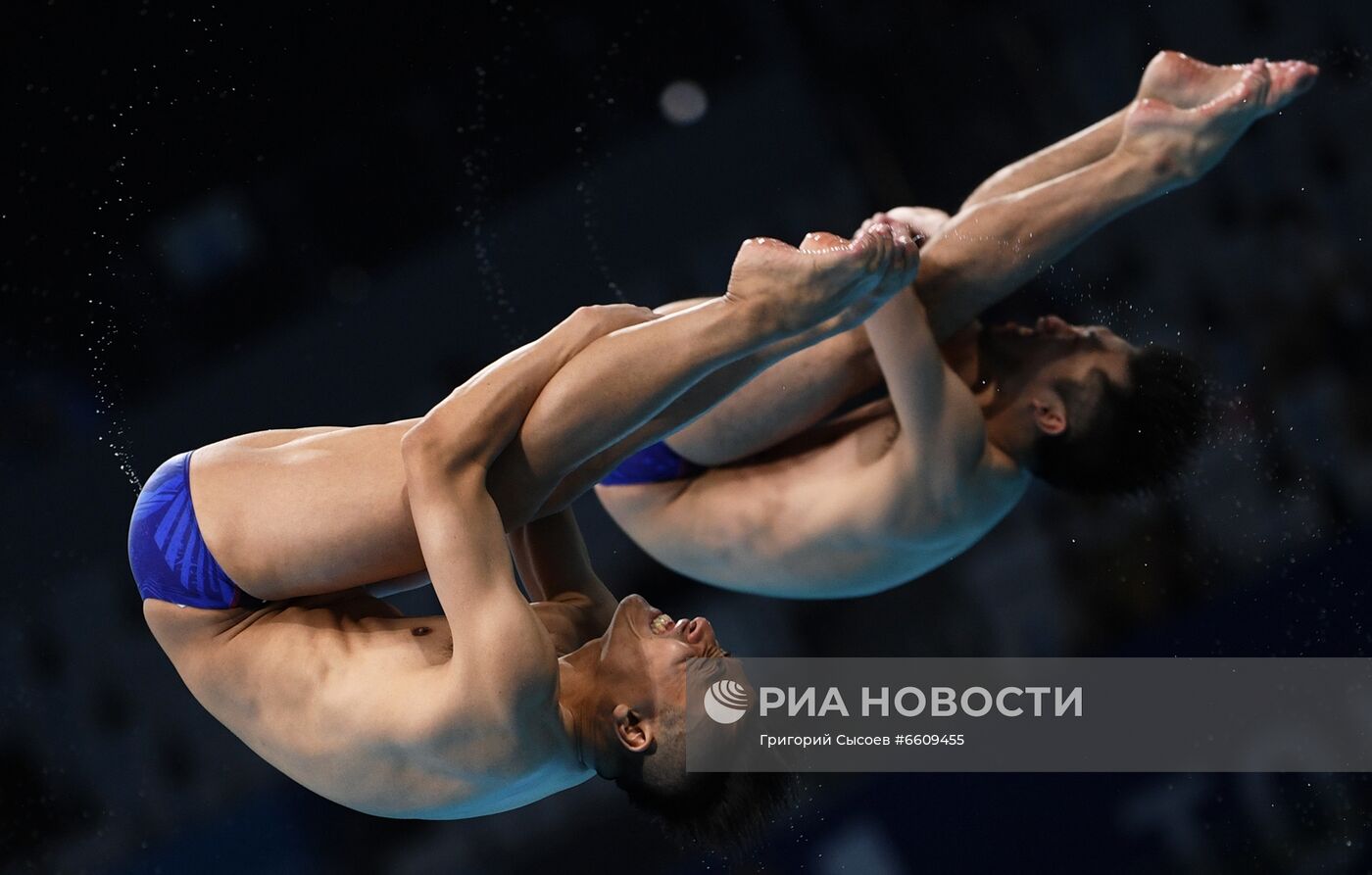 Олимпиада-2020. Синхронные прыжки в воду. Мужчины. Трамплин 3 м