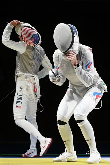 Олимпиада-2020. Фехтование. Женщины. Рапира. Командное первенство