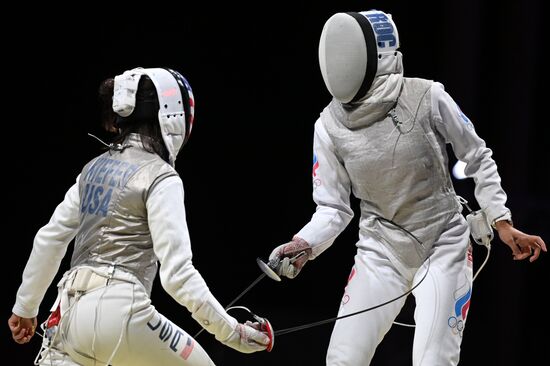 Олимпиада-2020. Фехтование. Женщины. Рапира. Командное первенство