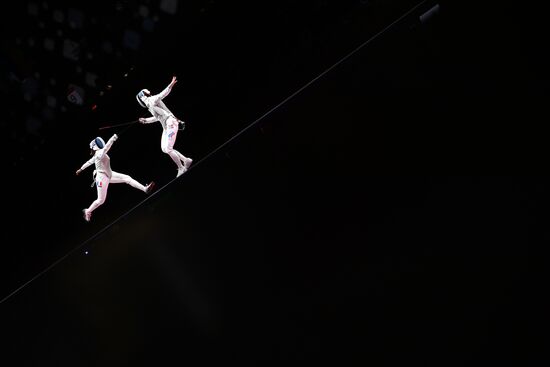 Олимпиада-2020. Фехтование. Женщины. Рапира. Командное первенство