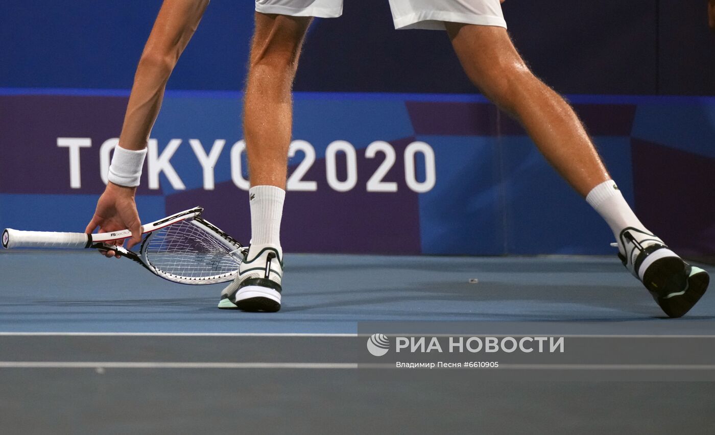 Олимпиада-2020. Теннис. Мужчины. П. Карреньо-Буста - Д. Медведев