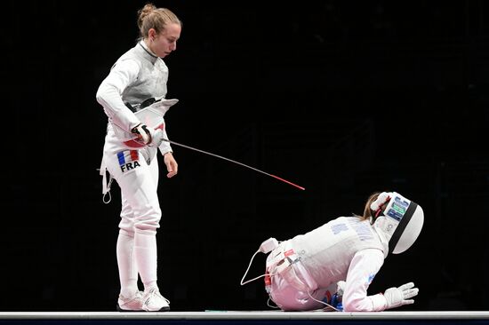 Олимпиада-2020. Фехтование. Женщины. Рапира. Командное первенство