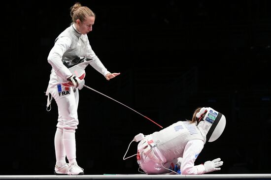 Олимпиада-2020. Фехтование. Женщины. Рапира. Командное первенство
