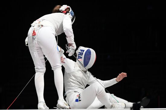 Олимпиада-2020. Фехтование. Женщины. Рапира. Командное первенство