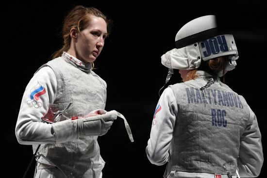 Олимпиада-2020. Фехтование. Женщины. Рапира. Командное первенство