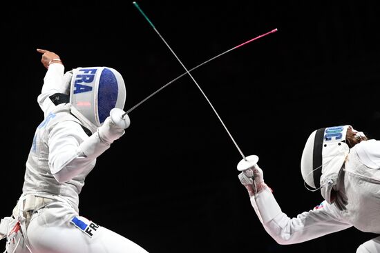 Олимпиада-2020. Фехтование. Женщины. Рапира. Командное первенство