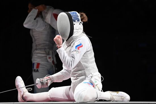 Олимпиада-2020. Фехтование. Женщины. Рапира. Командное первенство