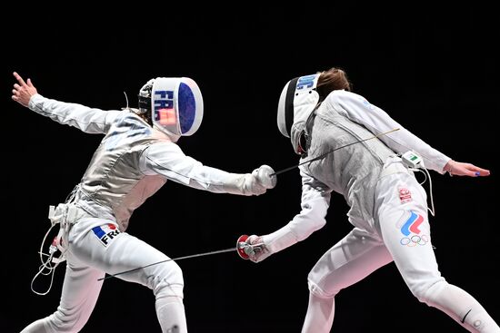 Олимпиада-2020. Фехтование. Женщины. Рапира. Командное первенство