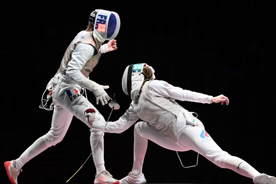 Олимпиада-2020. Фехтование. Женщины. Рапира. Командное первенство