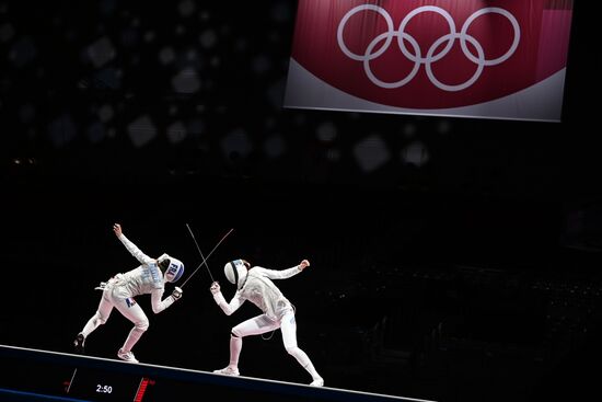 Олимпиада-2020. Фехтование. Женщины. Рапира. Командное первенство