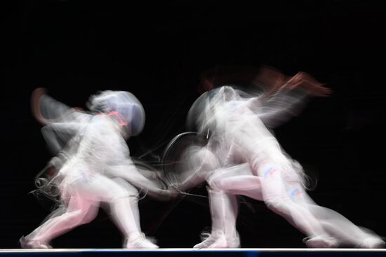 Олимпиада-2020. Фехтование. Женщины. Рапира. Командное первенство