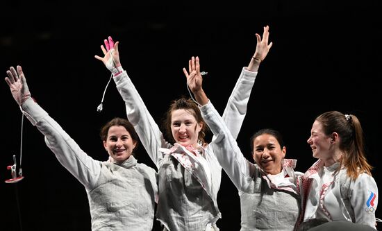 Олимпиада-2020. Фехтование. Женщины. Рапира. Командное первенство