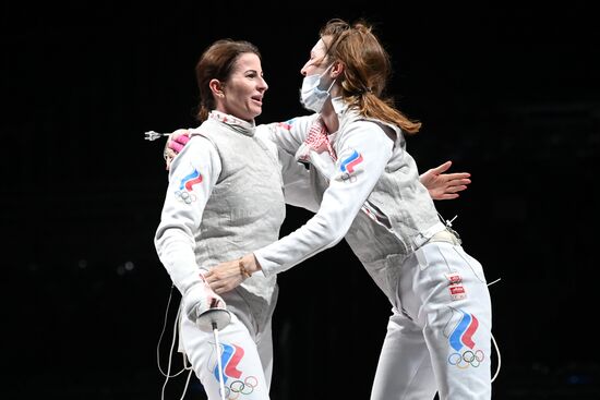 Олимпиада-2020. Фехтование. Женщины. Рапира. Командное первенство