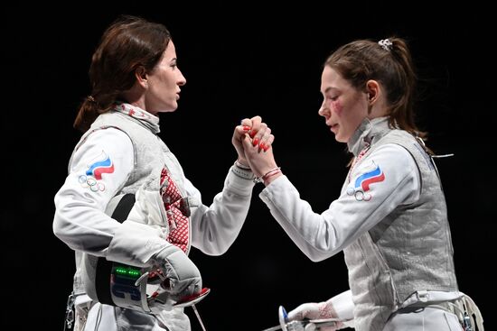 Олимпиада-2020. Фехтование. Женщины. Рапира. Командное первенство