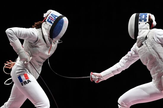 Олимпиада-2020. Фехтование. Женщины. Рапира. Командное первенство