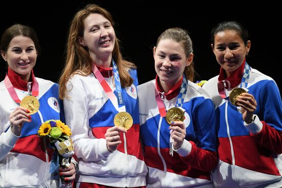 Олимпиада-2020. Фехтование. Женщины. Рапира. Командное первенство