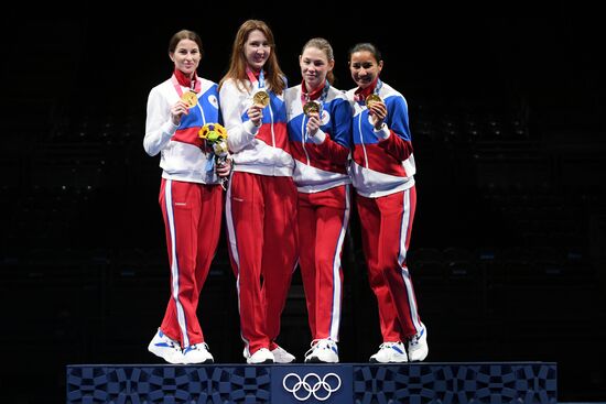 Олимпиада-2020. Фехтование. Женщины. Рапира. Командное первенство