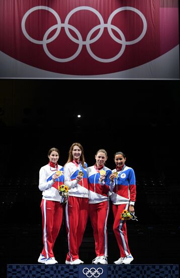 Олимпиада-2020. Фехтование. Женщины. Рапира. Командное первенство