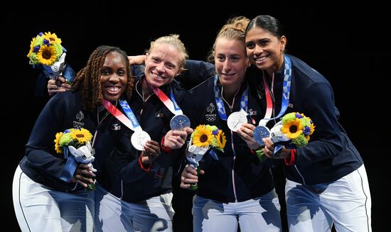 Олимпиада-2020. Фехтование. Женщины. Рапира. Командное первенство