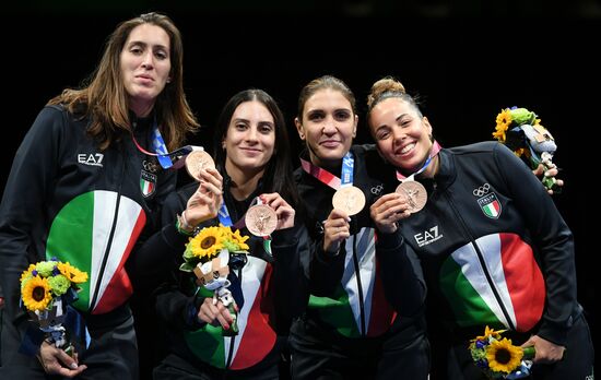 Олимпиада-2020. Фехтование. Женщины. Рапира. Командное первенство