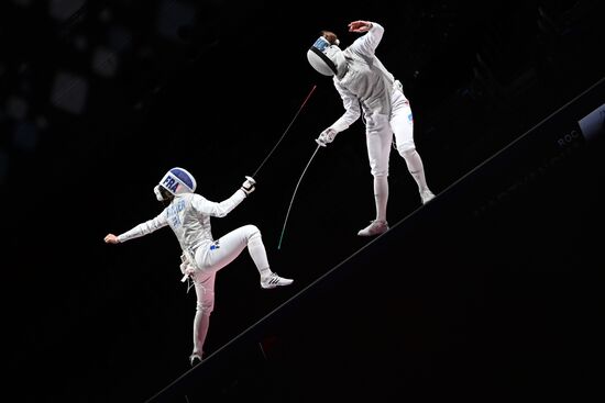 Олимпиада-2020. Фехтование. Женщины. Рапира. Командное первенство