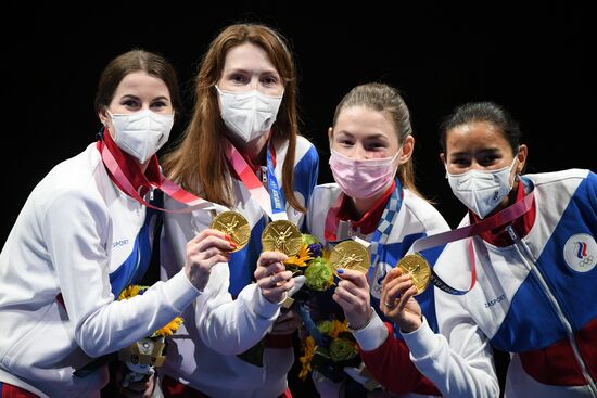 Олимпиада-2020. Фехтование. Женщины. Рапира. Командное первенство