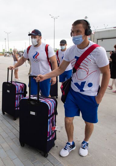 Вылет сборных команд России на Олимпиаду в Токио