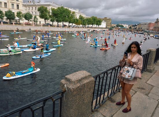 Фестиваль "Фонтанка-SUP" в Санкт-Петербурге
