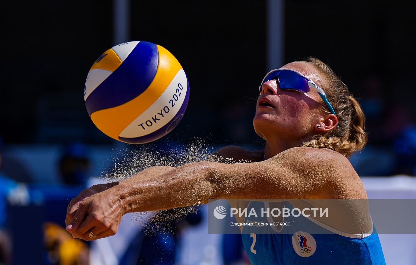 Олимпиада-2020. Пляжный волейбол. Женщины. Макрогузова/Холомина - Граудиня/Кравченок