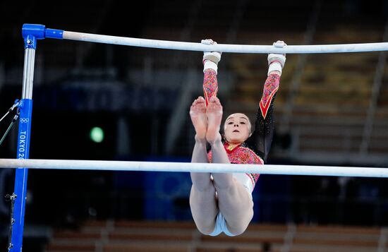 Олимпиада-2020. Спортивная гимнастика. Женщины. Разновысокие брусья