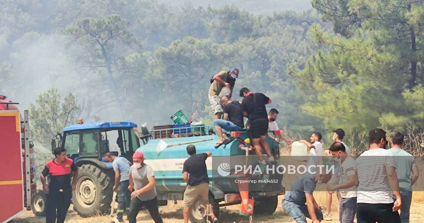 Пожары в Турции