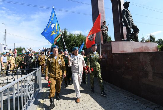 Празднование Дня ВДВ в регионах России