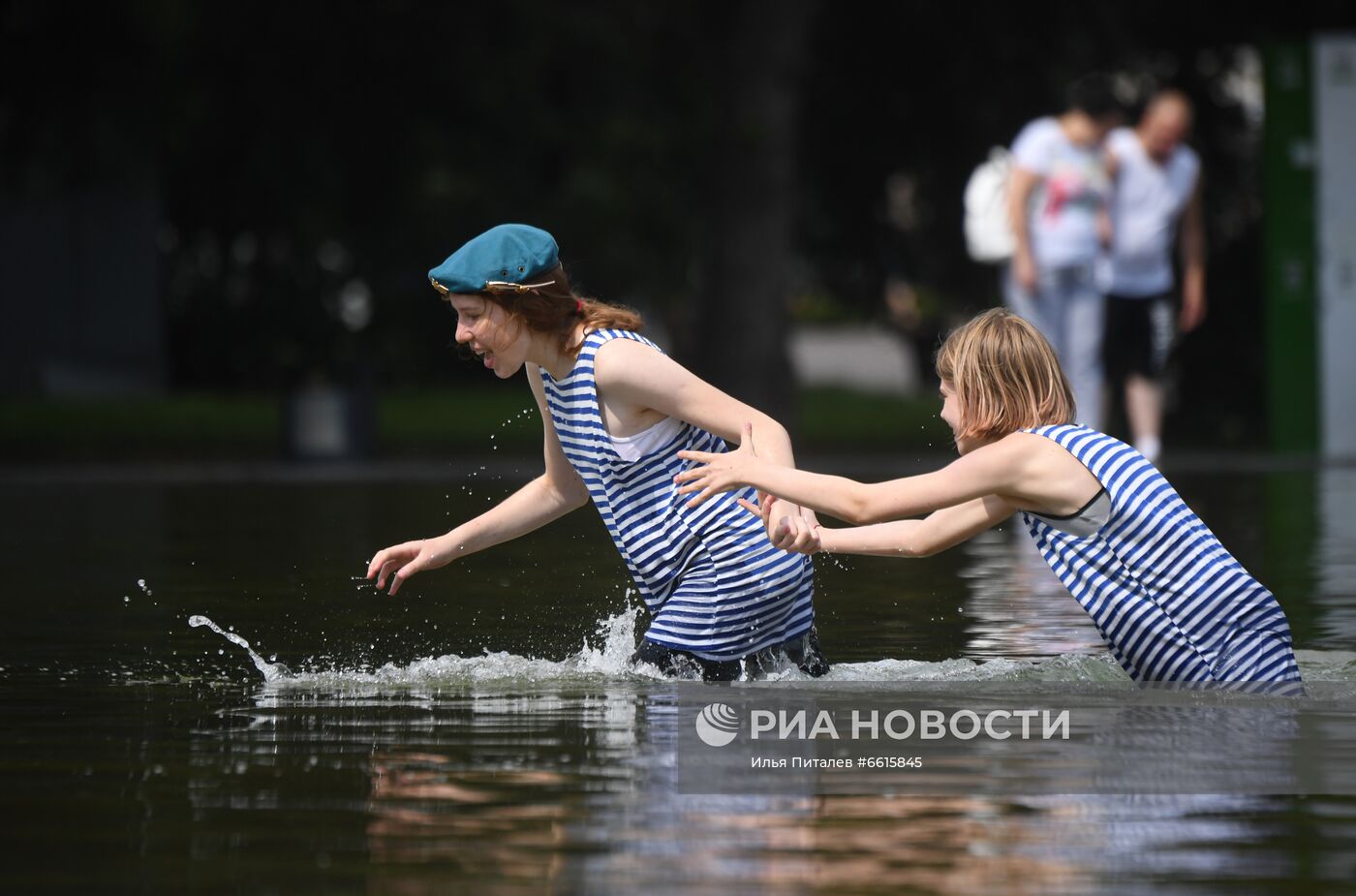 Празднование Дня ВДВ в Москве