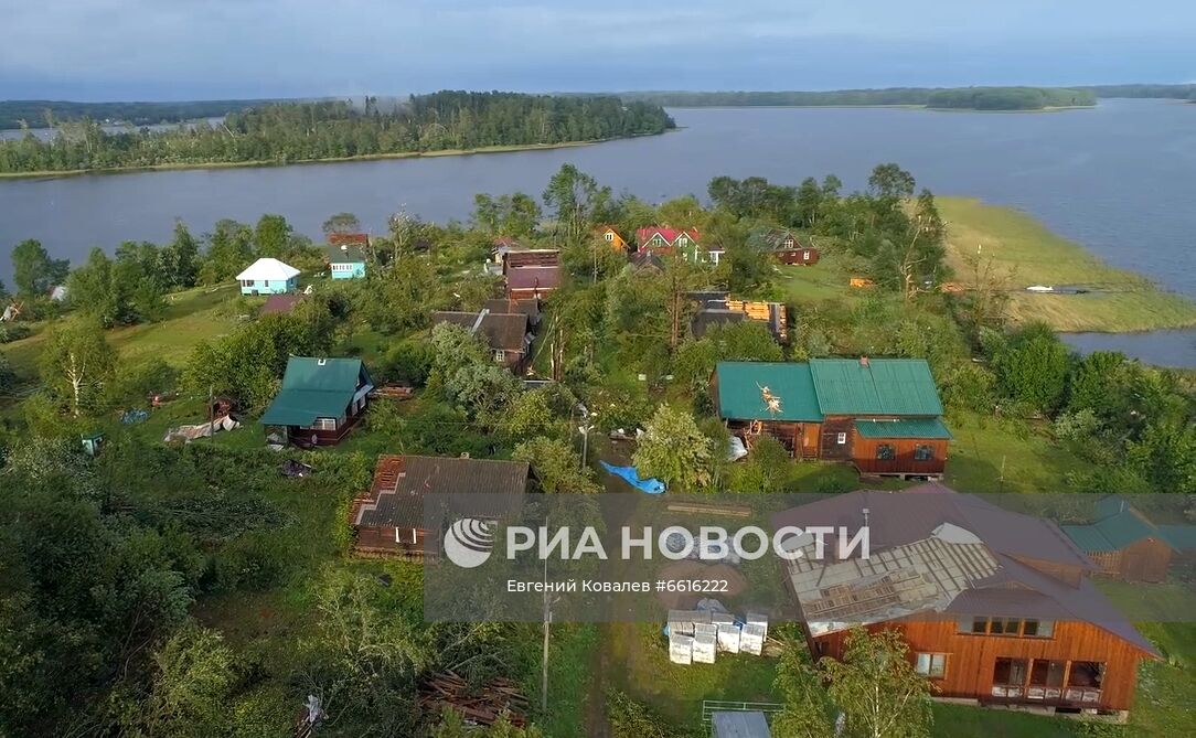 Последствия урагана в Тверской области