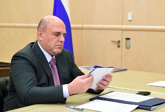 Премьер-министр РФ М. Мишустин встретился с главой Росреестра О. Скуфинским