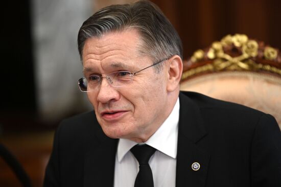 Президент РФ В. Путин встретился с руководителем ГК "Росатом" А. Лихачевым