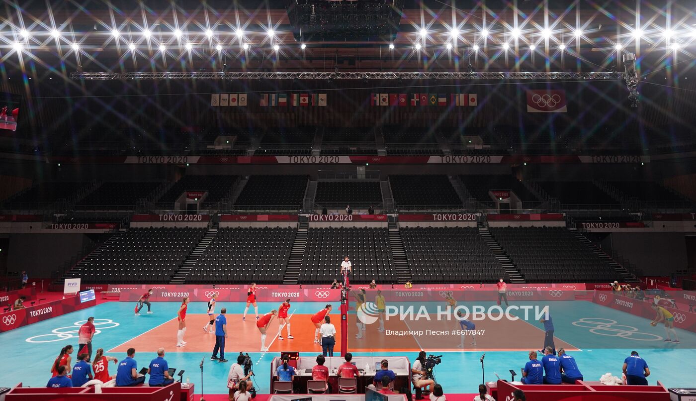 Олимпиада-2020. Волейбол. Женщины. Матч Бразилия - Россия